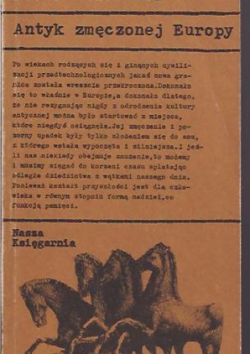 Okładka: Piotr Kuncewicz - Antyk zmęczonej Europy