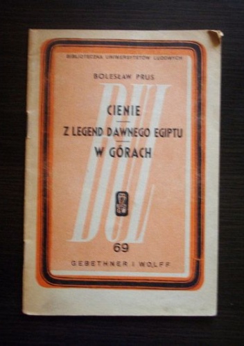 Okładka: Bolesław Prus - Cienie. Z legend dawnego Egiptu