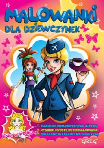 Okładka: Alicja Karczmarska-Strzebońska - Malowanki dla dziewczynek