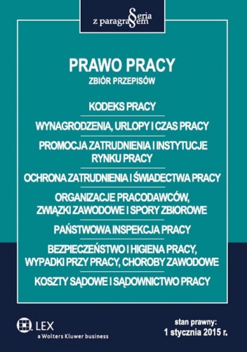 Okładka:  praca zbiorowa - Prawo pracy. Zbiór przepisów