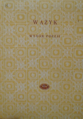 Okładka: Adam Ważyk - Wybór poezji
