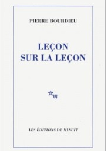 Okładka: Pierre Bourdieu - Leçon sur la leçon