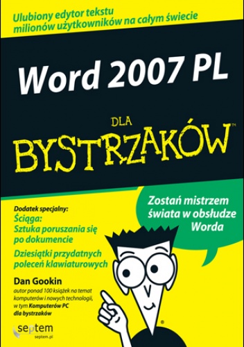 Okładka: Dan Gookin - Word 2007 PL dla bystrzaków