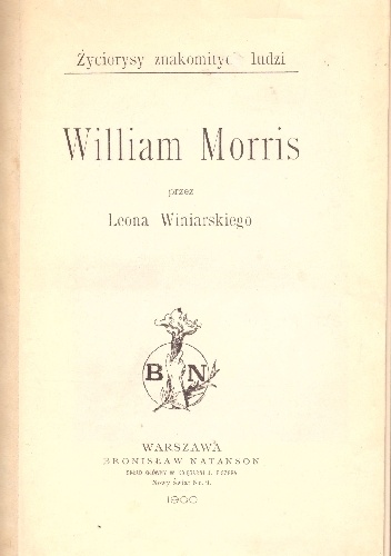Okładka: Leon Winiarski - William Morris