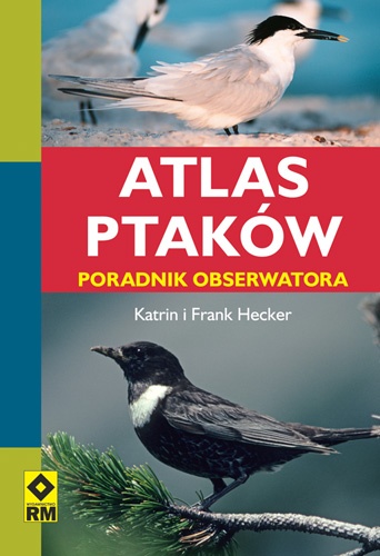 Okładka: KATRIN I FRANK HECKER - Atlas ptaków. Poradnik obserwatora