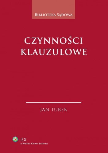 Okładka: Jan Turek - Czynności klauzulowe