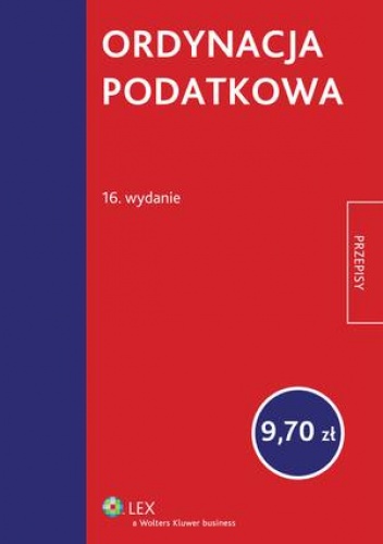 Okładka:  Ustawodawca - Ordynacja podatkowa