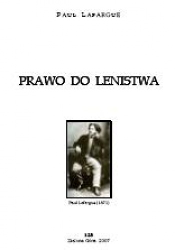 Okładka: Paul Lafargue - Prawo do lenistwa