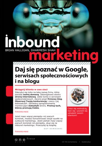Okładka: Brian Halligan - Inbound Marketing. Daj się poznać w Google, serwisach społecznościowych i na blogu