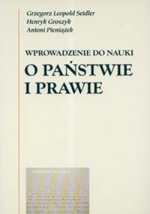 Okładka: Grzegorz Leopold Seidler - Wprowadzenie do nauki o państwie i prawie