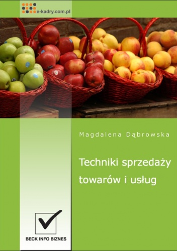 Okładka: Magdalena Dąbrowska - Techniki sprzedaży towarów i usług - e-book