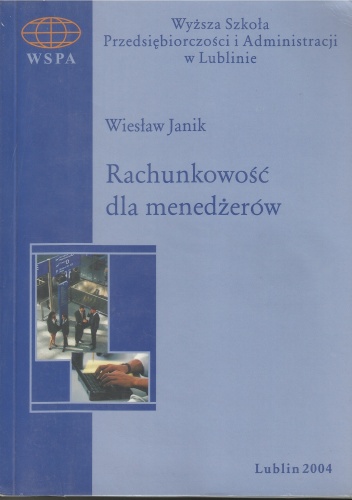 Okładka: Wiesław Janik - Rachunkowość dla menadżerów