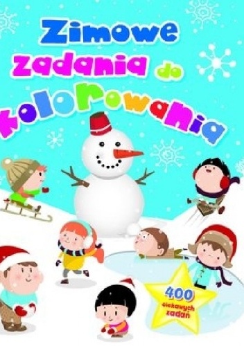 Okładka: Anna Wiśniewska - Zimowe zadania do kolorowania