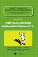 Okładka: Anna Gajdzica - Orientacje jakościowe w badaniach pedagogicznych