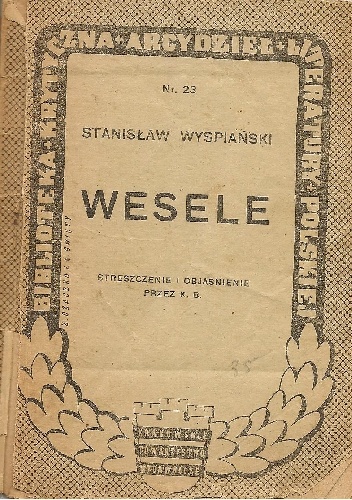 Okładka: Eleonora Bucewiczowa - Stanisław Wyspiański. Wesele