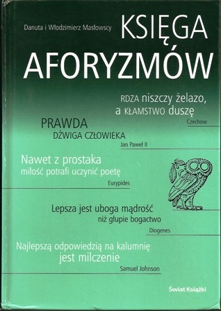 Okładka: Danuta Masłowska - Księga aforyzmów