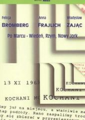 Okładka: Anna Frajlich - Po Marcu - Wiedeń, Rzym, Nowy Jork