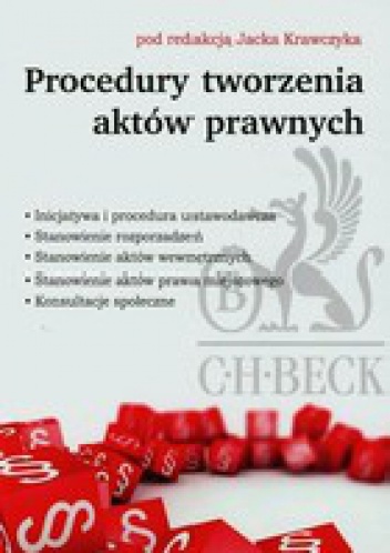 Okładka:  praca zbiorowa - Procedury tworzenia aktów prawnych