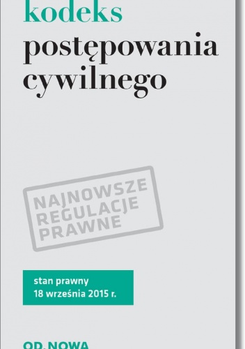 Okładka:  praca zbiorowa - Kodeks postępowania cywilnego - broszura