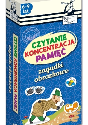 Okładka: MAGDALENA TREPCZYŃSKA - Zagadki obrazkowe Czytanie Koncentracja Pamięć 6-9 lat