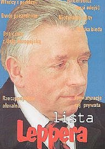 Okładka: Andrzej Lepper - Lista Leppera