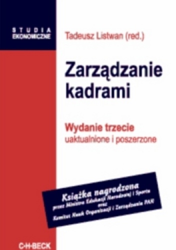 Okładka: Tadeusz Listwan - Zarządzanie kadrami