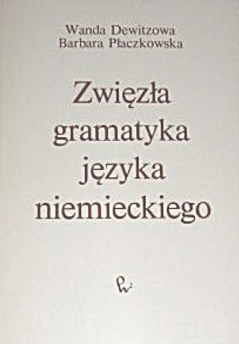 Okładka: Wanda Dewitzowa - zwięzła gramatyka języka niemieckiego
