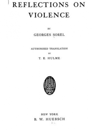 Okładka: Georges Sorel - Réflexions sur la violence
