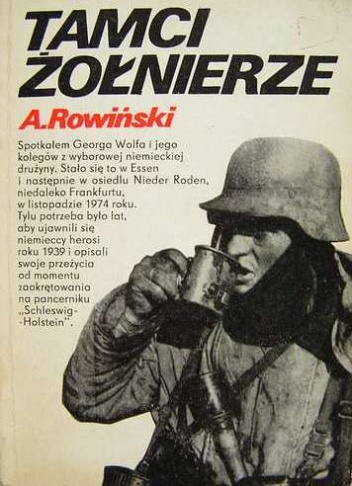 Okładka: Aleksander Rowiński - Tamci żołnierze