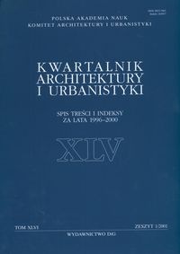 Okładka: Lech Kłosiewicz - Kwartalnik Architektury i Urbanistyki tom XLVI