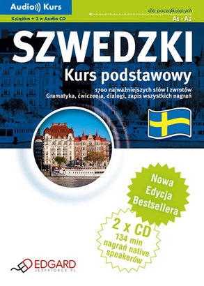 Okładka:  praca zbiorowa - Szwedzki. Kurs podstawowy. 1700 najważniejszych słów i zwrotów. Gramatyka, ćwiczenia, dialogi, zapis wszystkich nagrań