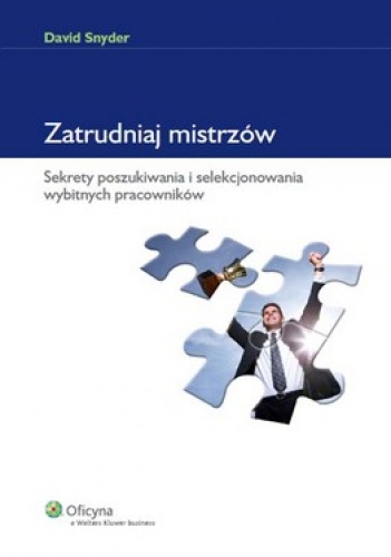 Okładka: David Snyder - Zatrudniaj mistrzów