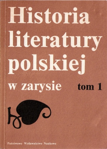 Okładka: Marian Stępień - Historia literatury polskiej w zarysie, tom 1