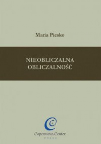 Okładka: Maria Piesko - Nieobliczalna obliczalność