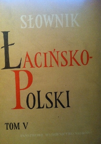 Okładka: Marian Plezia - Słownik polsko-łaciński t V S-Z