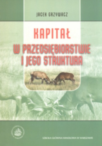 Okładka: Jacek Grzywacz - Kapitał w przedsiębiorstwie i jego struktura