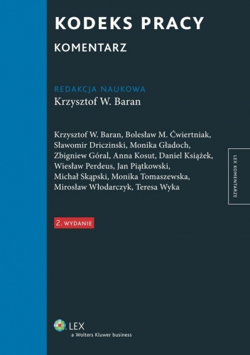 Okładka: Krzysztof Baran - Kodeks pracy. Komentarz