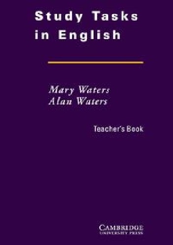 Okładka: Mary Waters - Study Tasks in English Teacher's Book