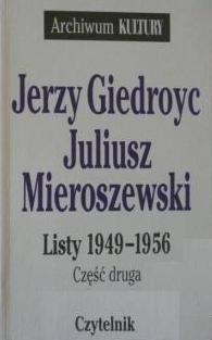 Okładka: Jerzy Giedroyc - Listy 1949-1956. Cz. 2