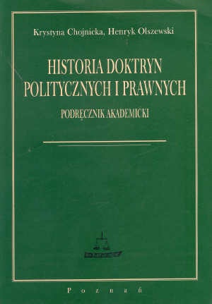 Okładka: Krystyna Chojnicka - Historia doktryn politycznych i prawnych