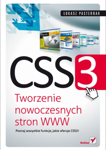 Okładka: Łukasz Pasternak - CSS3. Tworzenie nowoczesnych stron WWW