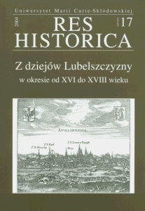 Okładka: Henryk Gmiterek - Z dziejów Lubelszczyzny w okresie od XVI do XVIII wieku