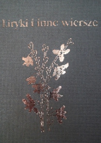 Okładka: Cyprian Kamil Norwid - Liryki i inne wiersze