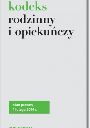 Okładka: Lech Krzyżanowski - Kodeks rodzinny i opiekuńczy