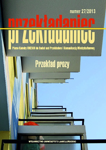 Okładka: Magda Heydel - Przekładaniec, Nr 27, Przekład prozy