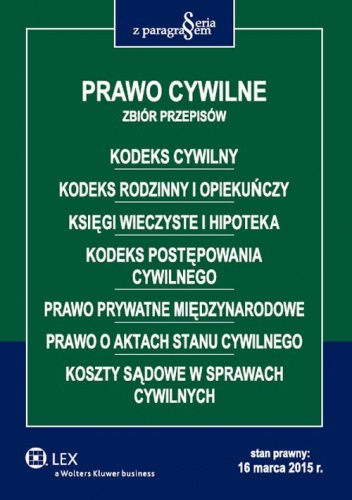 Okładka:  praca zbiorowa - Prawo cywilne. Zbiór przepisów
