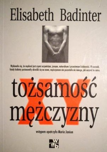 Okładka: Elisabeth Badinter - XY tożsamość mężczyzny
