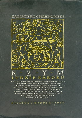 Okładka: Kazimierz Chłędowski - Rzym : ludzie baroku