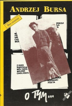 Okładka: Andrzej Bursa - O tym...