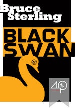 Okładka: Bruce Sterling - Black Swan (A cyberpunk story)